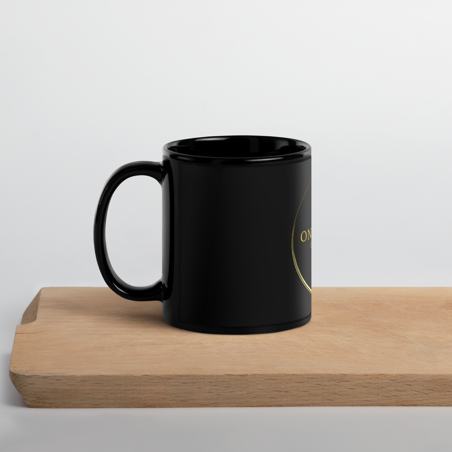 Onyx & Gold Black Glossy Mug