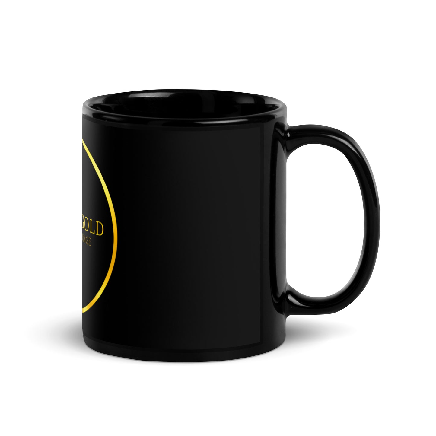 Onyx & Gold Black Glossy Mug