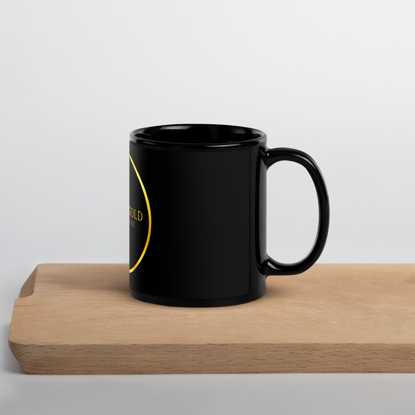 Onyx & Gold Black Glossy Mug