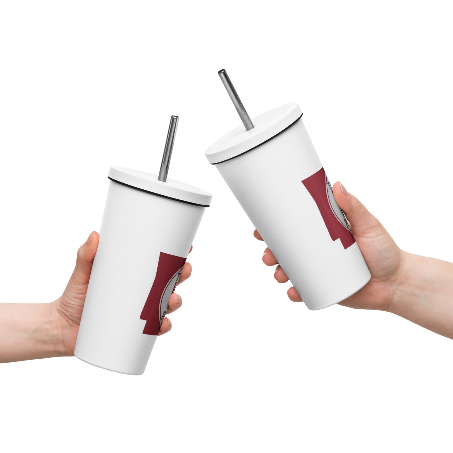 Hawg Talk Podcast Insulated tumbler with a straw
