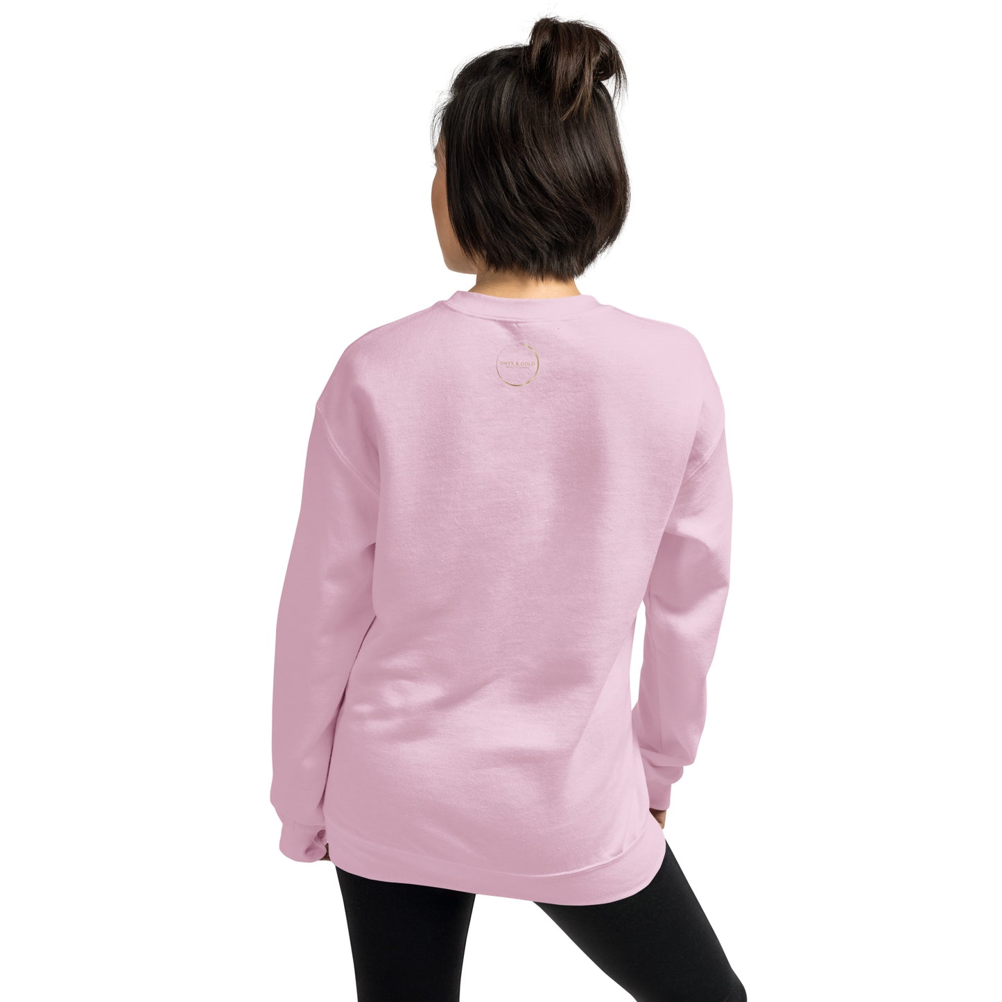 Onyx & Gold Crewneck Unisex Sweatshirt - Gold Logo
