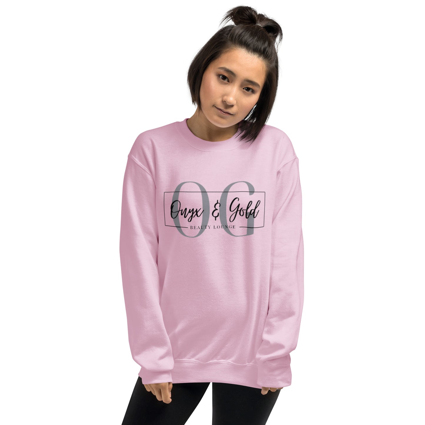 Onyx & Gold Unisex Sweatshirt - OG Logo w/ Logo on Back