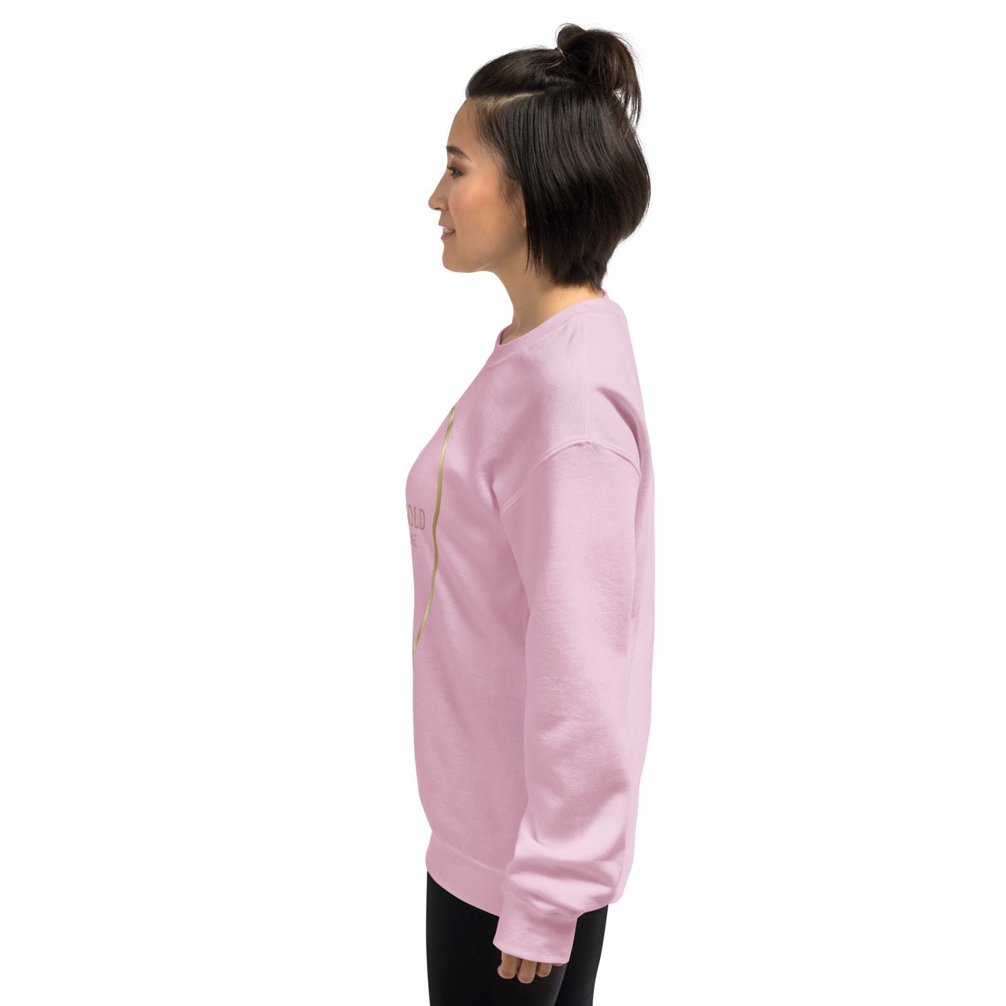 Onyx & Gold Crewneck Unisex Sweatshirt - Gold Logo