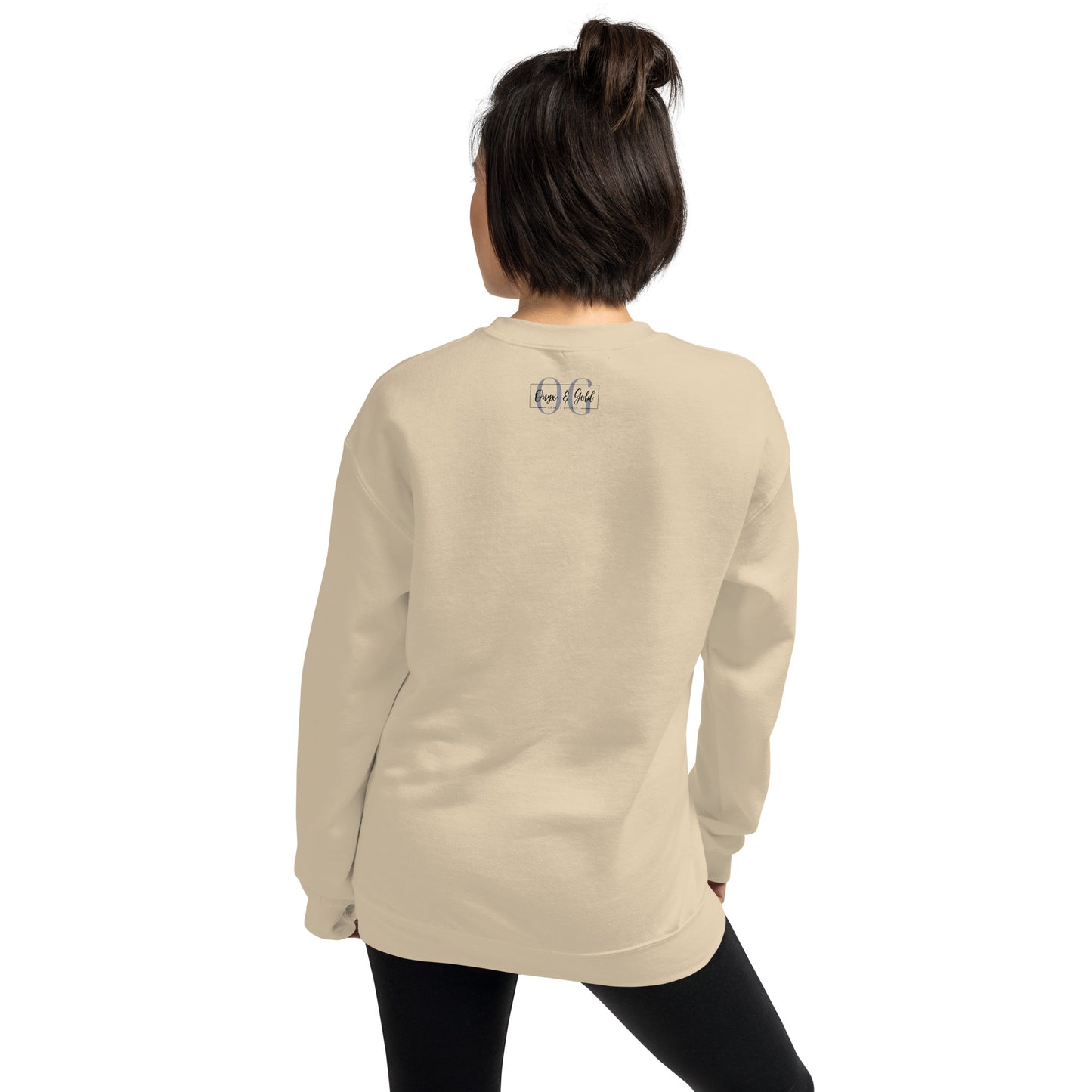 Onyx & Gold Unisex Sweatshirt - OG Logo w/ Logo on Back