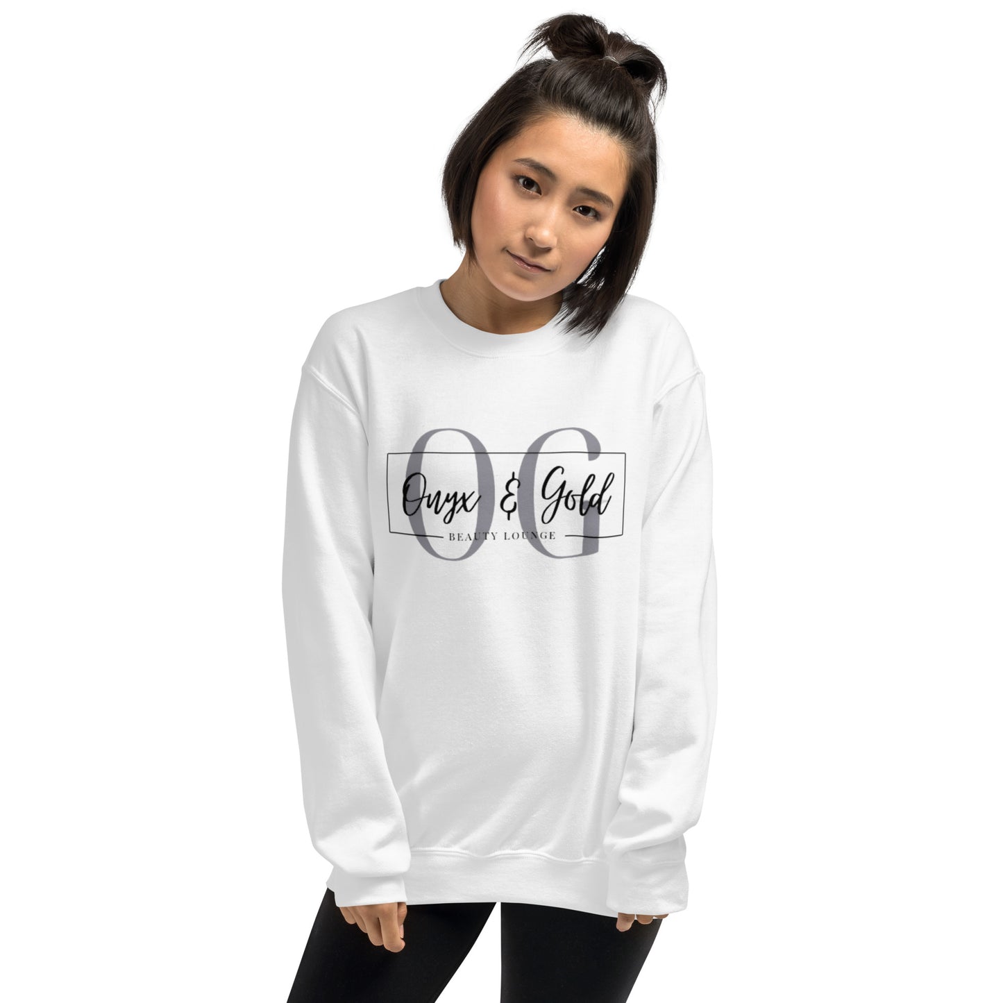 Onyx & Gold Unisex Sweatshirt - OG Logo w/ Logo on Back