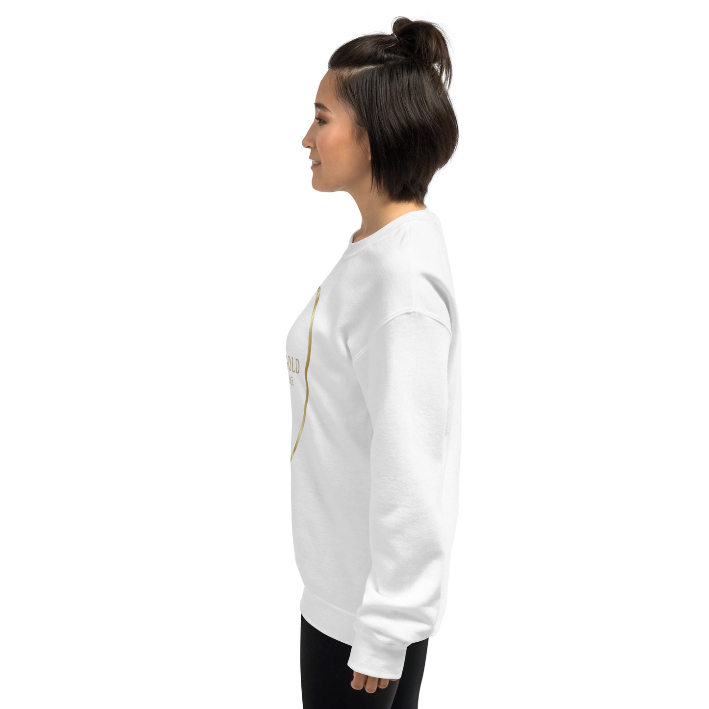 Onyx & Gold Crewneck Unisex Sweatshirt - Gold Logo