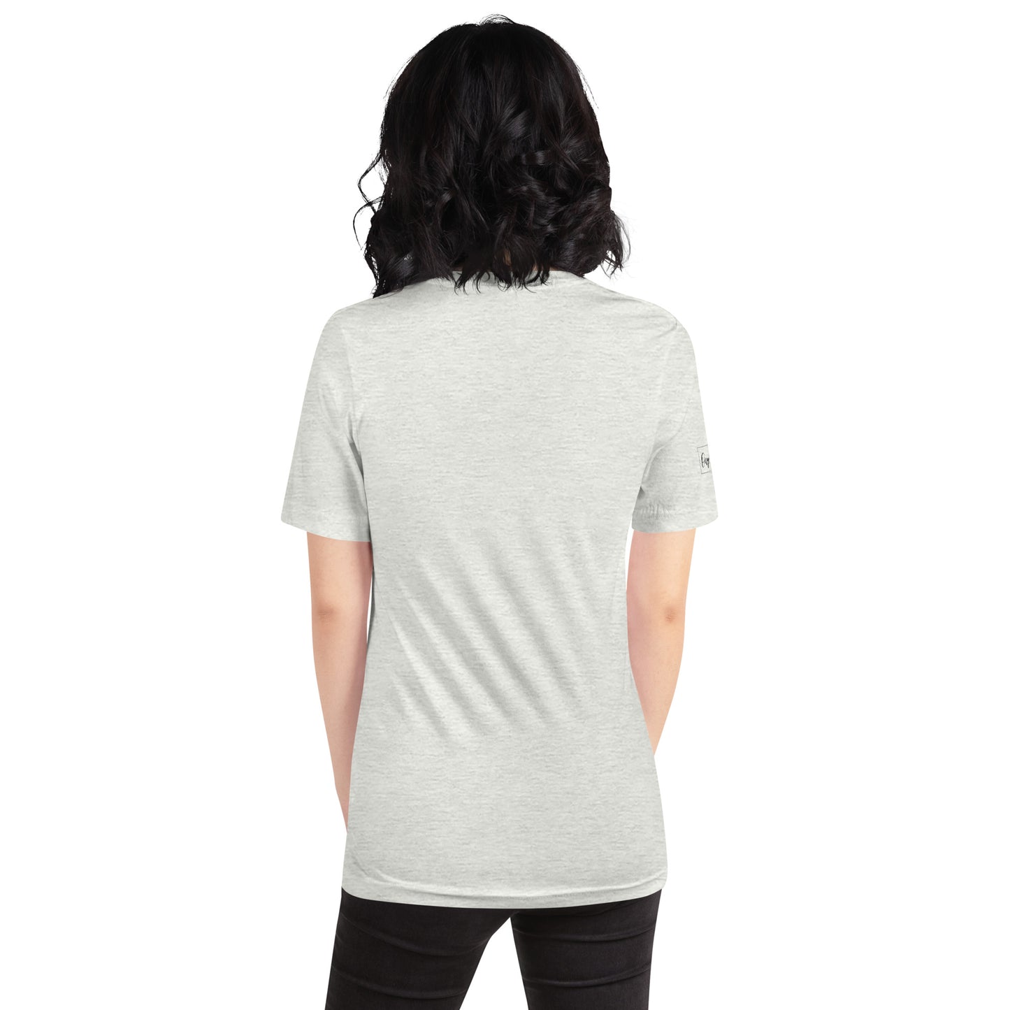 Onyx & Gold Unisex t-shirt - Bella + Canvas 3001 - Black Logo w/ Right Sleeve Logo