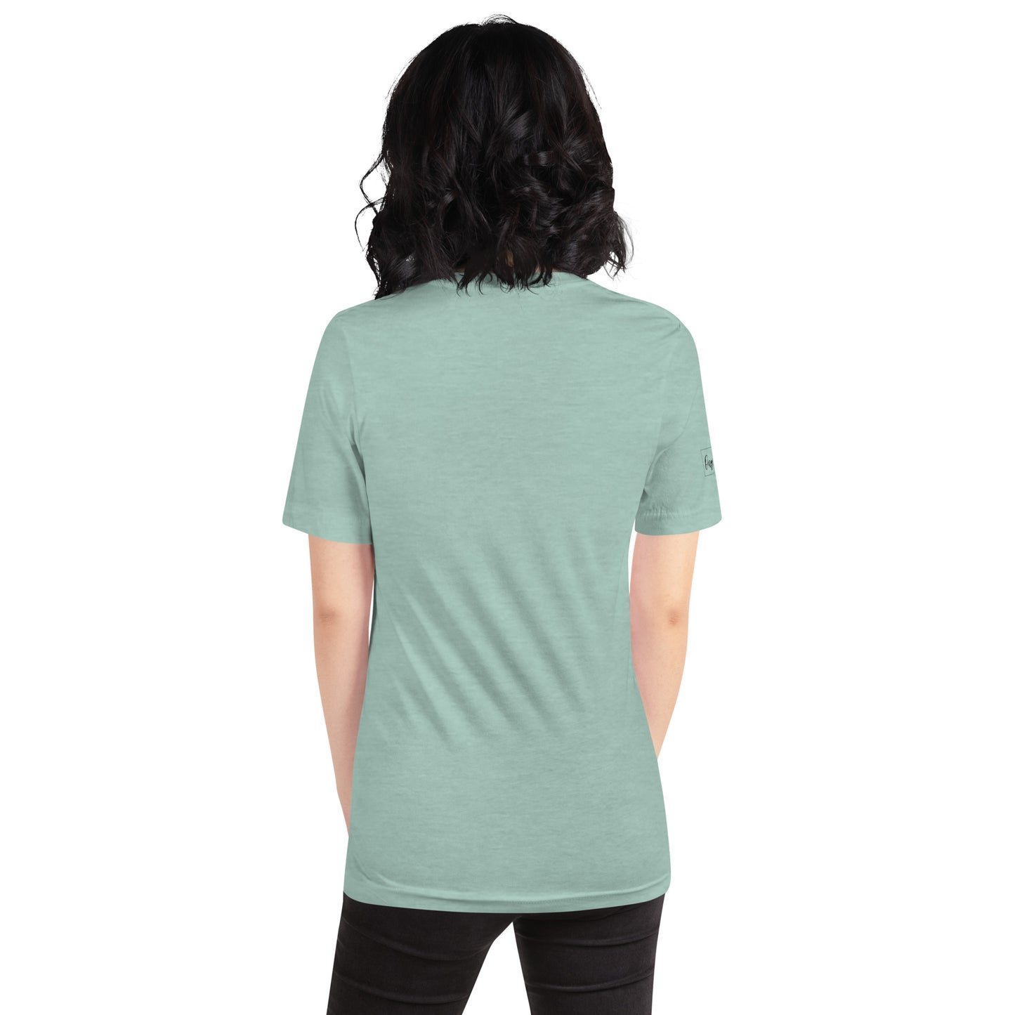 Onyx & Gold Unisex t-shirt - Bella + Canvas 3001 - Black Logo w/ Right Sleeve Logo