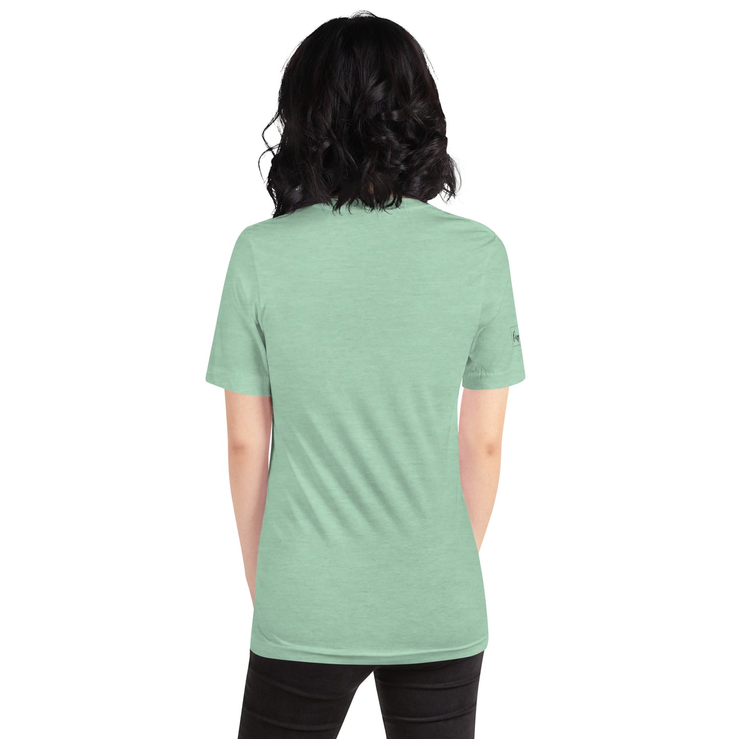 Onyx & Gold Unisex t-shirt - Bella + Canvas 3001 - Black Logo w/ Right Sleeve Logo