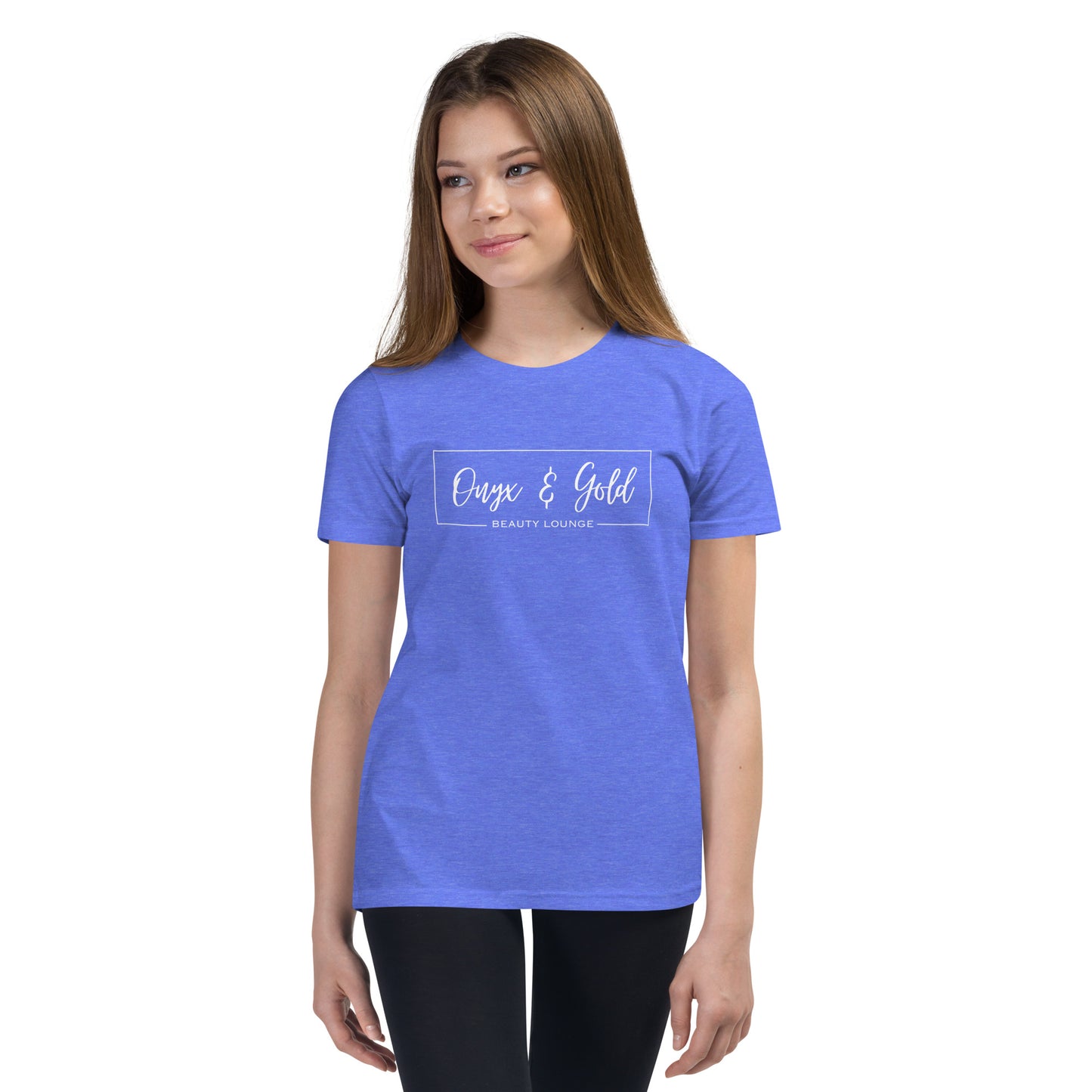 Onyx & Gold YOUTH Short Sleeve T-Shirt - White Logo