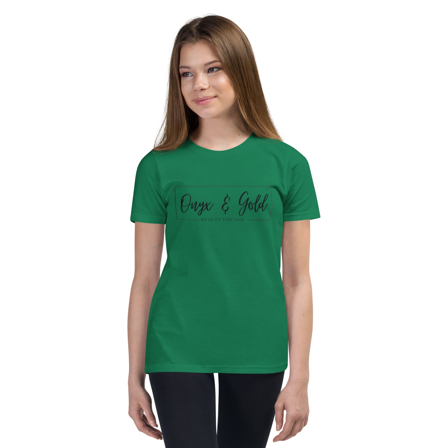 Onyx & Gold Youth Short Sleeve T-Shirt - Black Logo