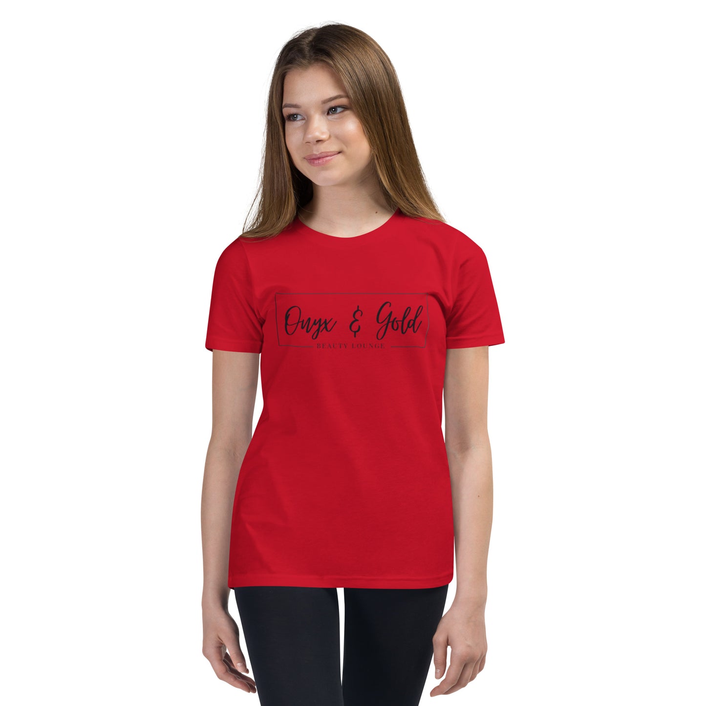 Onyx & Gold Youth Short Sleeve T-Shirt - Black Logo