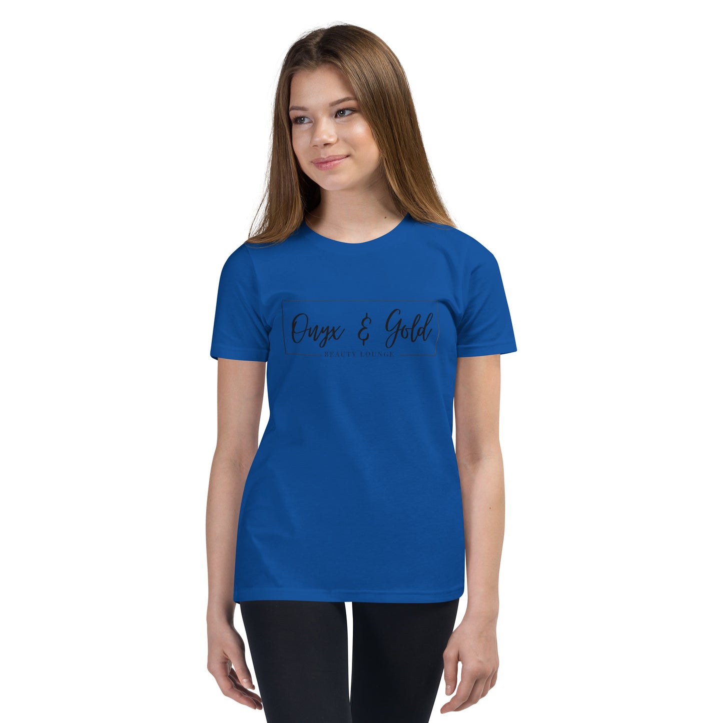Onyx & Gold Youth Short Sleeve T-Shirt - Black Logo