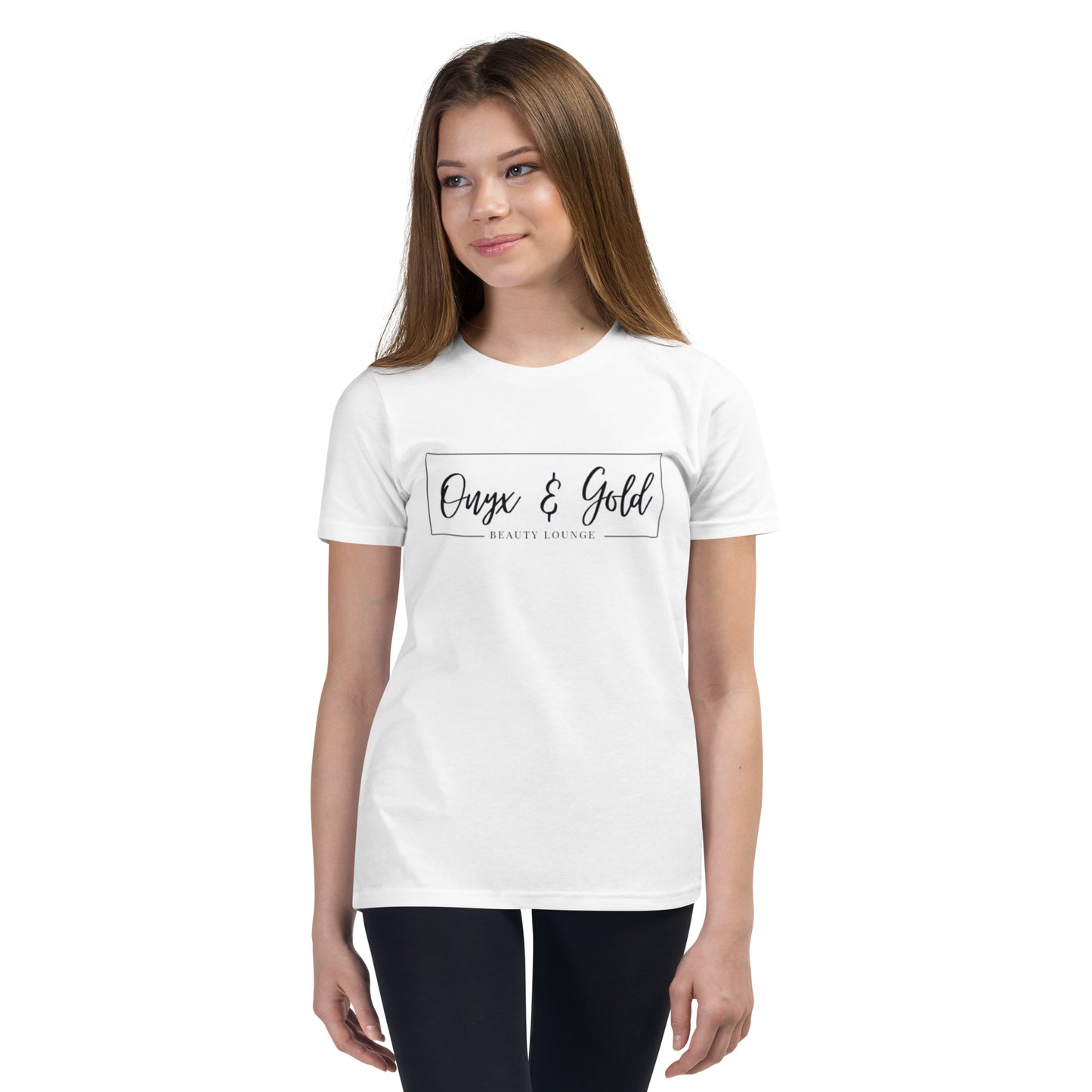 Onyx & Gold Youth Short Sleeve T-Shirt - Black Logo
