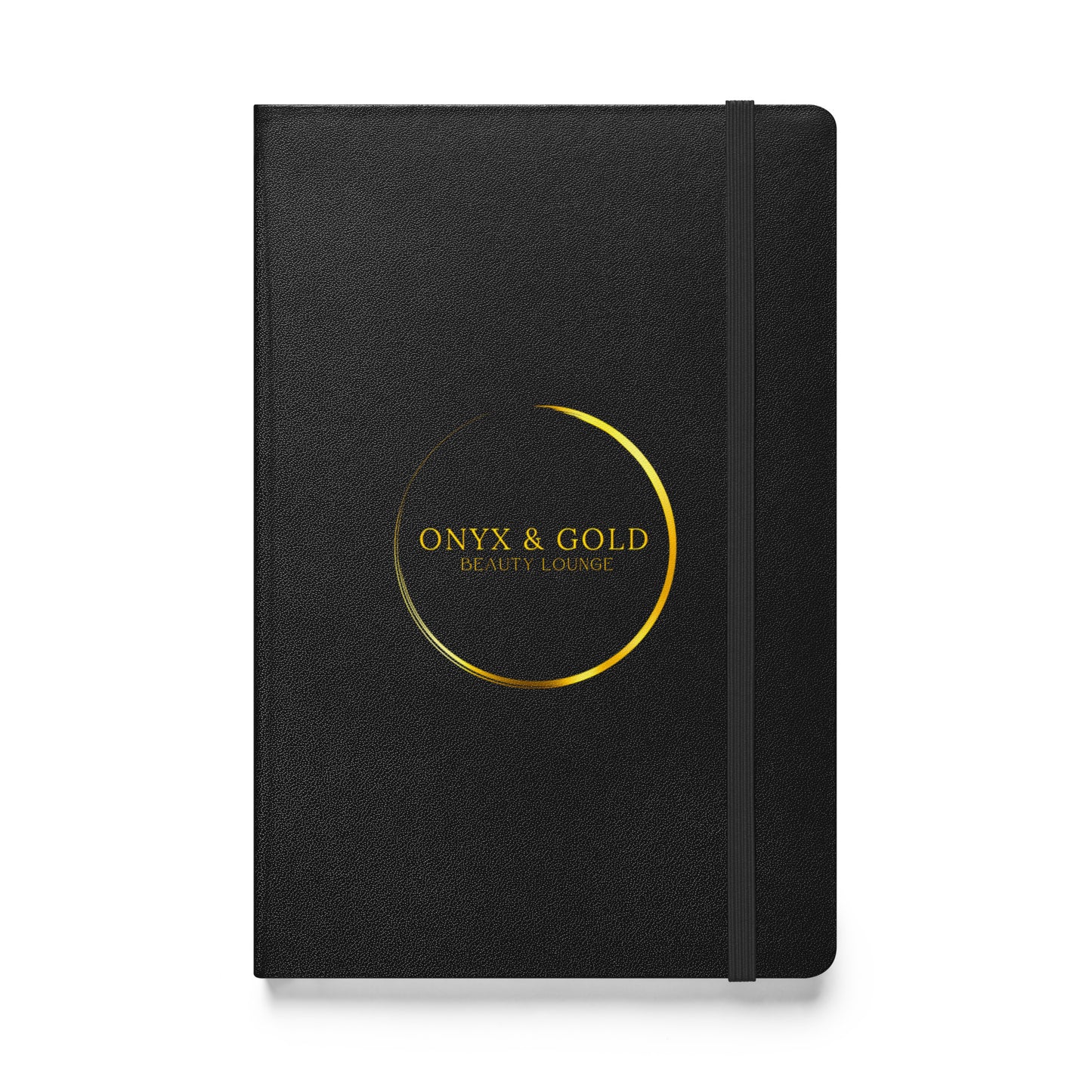 Onyx & Gold Black Hardcover Bound Notebook