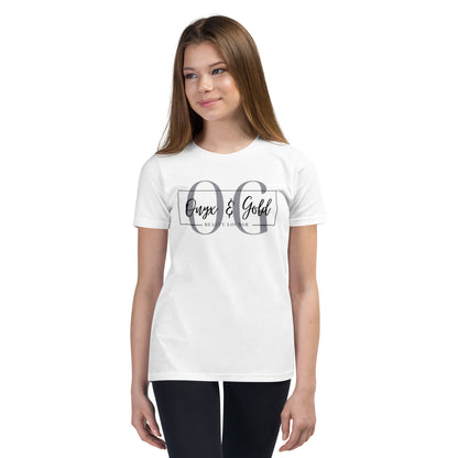 Onyx & Gold YOUTH Short Sleeve T-Shirt - OG Logo